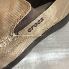 Crocs Walu Slip-on Loafers Men   s 10 11270 Khaki brown Canvas Slip On Boat Shoes