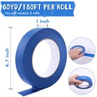 3x Painters Tape Rolls Crepe Paper Masking Tape For Wall Painting Tape Htvront