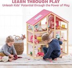 6 Rooms Wooden Doll House  Diy Pretend Doll House