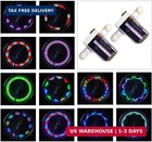 Bike Wheel Lights  2 Pack  - Waterproof Led Bicycle Spoke Tire Lights - Great Gi
