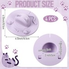 4 Pcs Tea Bag Squeezer 4 Inch Silicone Tea Bag Holder   Squeezer Purple