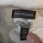 Van Heusen Regular Fit Long Sleeve Dress Shirt Men s Xl 17 5 White Wrinkle-free