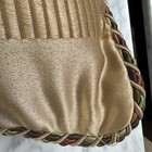 Croscill Carrington Stripe Square Throw Pillow - Used For Display Only  16    Sq