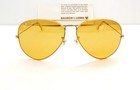 Vintage B l Ray Ban Usa Aviator 62-14mm Ambermatic Yellow All-weather Sunglasses