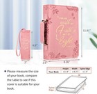 Finpac Large Classic Bible Cover Vegan Leather Carrying Book Case Church Bag 