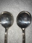 Vintage 1847 Roger   s Bros Silver Plate Marquise Pattern Gumbo Spoons Lot 2