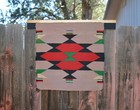 Old Navajo Sampler Germantown Weaving Rug - Diamond Pattern - 20  X 20 