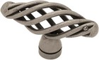 Birdcage Knob Handle Kitchen Cabinet Dresser Hardware Pewter 
