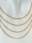 Nonna Chain Necklace 10k Real Gold Diamond Cut Doble Cuban Link Chain Men Women