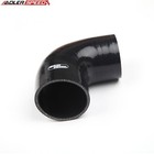 Adlerspeed 2 25  To 2  90 Degree Reducer Silicone Hose Turbo Coupler Pipe Black
