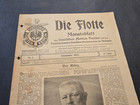 1915 Die Flotte German Wartime Naval Magazine Newspaper Sept Wwi Kaiser Maps