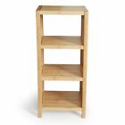 Bamboo Bathroom Towel Self     Freestanding Storage Rack Corner Cabinet 4 Tier