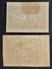 Rare 1921 Central Lithuania 4m Pair Imperf Postage Stamps Shifted Colour Error