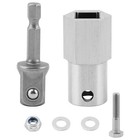 Stainless Steel Top Wind Trailer Jack Crank Handle Cordless Drill Adapter With 