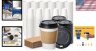 500 Count 12 Oz Disposable Coffee Cups With Lids For Hot Beverages