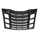 Carbon Fiber Print Abs Rear Window Louver Rain Sun Guard 3pcs Fzwdlr3dch15