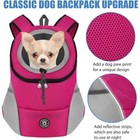 Dog Pet Carrier Backpack Breathable Adjustable Front Rear Travel Bag