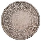 British Honduras  belize  - 50 Cents 1894 Victoria Silver - Km 10 - Coin