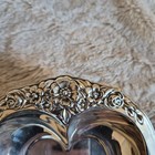 Vintage International Silver Company  Silverplate Heart Candy Trinket Dish