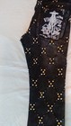 Vicious Rhinestone Studded Button Zip Denim Black Straight Men s Jeans