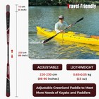 Wonitago Greenland Paddle Full Carbon  Adjustable Greenland Kayak Paddle - New