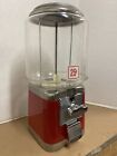 Oak Imperial Acorn Gumball Machine With Lock key