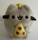 Gund 5    Pusheen The Cat Pizza Snackables Soft Plush Backpack Clip Pre-owned 