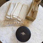 6 Edwardian Men   s Detachable Shirt Collars Slidewell Box   Collar Buttons   Box