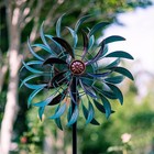 Kinetic Metal Wind Spinner Outdoor Yard Art Sculpture Decor For Lawn And Garden