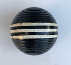 Vintage Forster Black 3-stripe Ribbed 3    Croquet Ball Replacement