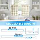 6x Adjustable Tension Curtain Rod 22 -36  Spring Loaded Steel Shower Window Pole