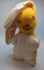 Vintage Bunny Rabbit Stuffed Plush Animal Easter Orange Yellow   White Vg
