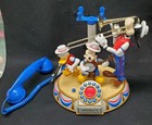 Vintage Disney Dixieland Band Telephone Mickey Donald Goofy Tested Working