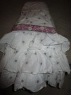 Pottery Barn Kids Baby Brooklyn Ruffle Crib Skirt Purple Lavender Tiered 28 X 52