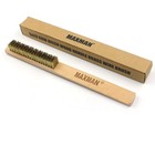 Maxman Brass Brush 10   3pcs Soft Bristle  Home kitchen Medium  Yellow