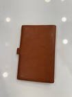 Vintage Polo Ralph Lauren Whiskey Tan Leather Three Ring Notebook Binder Planner