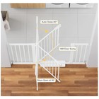 Cumbor 29 7-54 2  Wide Baby Gate Self Closing Dog Gate Pressure Mounted - White