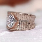 Moissanite Oval Cut With 14k Yellow Gold Ring For Men s  788  