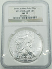 2013 w  American Silver Eagle Struck At West Point Mint Ngc Ms70