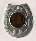 1956 D Encased Penny Good Luck Cent Merchants Co-operative Bank Boston Mass