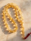Natural Baltic Amber Tasbih Misbaha Prayer Beads 30g Pale Yellow White 33 Beads 