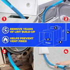 2 Pieces Dryer Vent Cleaner Kit  Dryer Lint Vacuum Attachment And Flexible Dryer