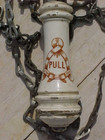 Vintage Antique Porcelain  Toilet Pull Chain With Handle 60 