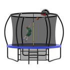 10ft Outdoor Trampoline For Kids Backyard Safety Enclosure Net Astm Approved