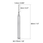 10pcs 1 4mm Carbide End Mill Engraving Router Bits For Pcb Machine 1 8  Shank
