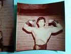 2 Vtg Original Photo Muscle Body Builder Flexes Poses Young Asian Men 1970s Usa