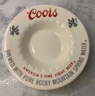 Vintage Coors Beer Collectible Ceramic Bar Cigarette Ashtray Trinket Dish 