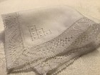 10140     Sweet Vintage 10    Handmade Bobbin Lace Wedding Handkerchief