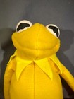 Rare Yellow Kermit Hand Crafted Puppet Toy Muppets Sesame Street Rana Rene Elmo