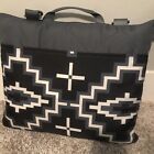 Pendleton Picnic beach Packable Blanket - Gray  black Geometric Design - 60x72in